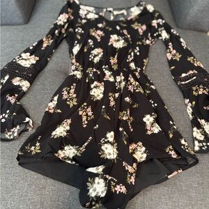 3 great pieces! Hollister romper, dress and black lace romper - stunning!